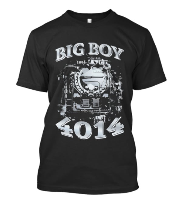Big Boy 4014 Train Locomotive Blueprint T-Shirt