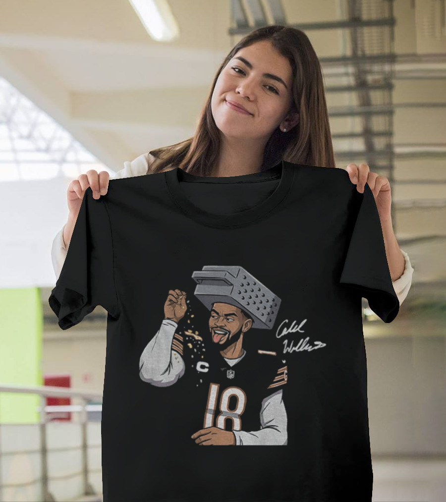 Caleb Williams Cheese Grating Chicago Bears Bear Down 18 Jersey T-Shirt