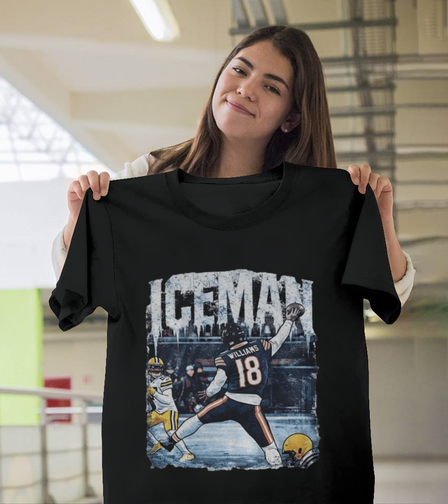 Caleb Williams Iceman Chicago Bears Football Tailgate Game Day Quarterback Action T-Shirt