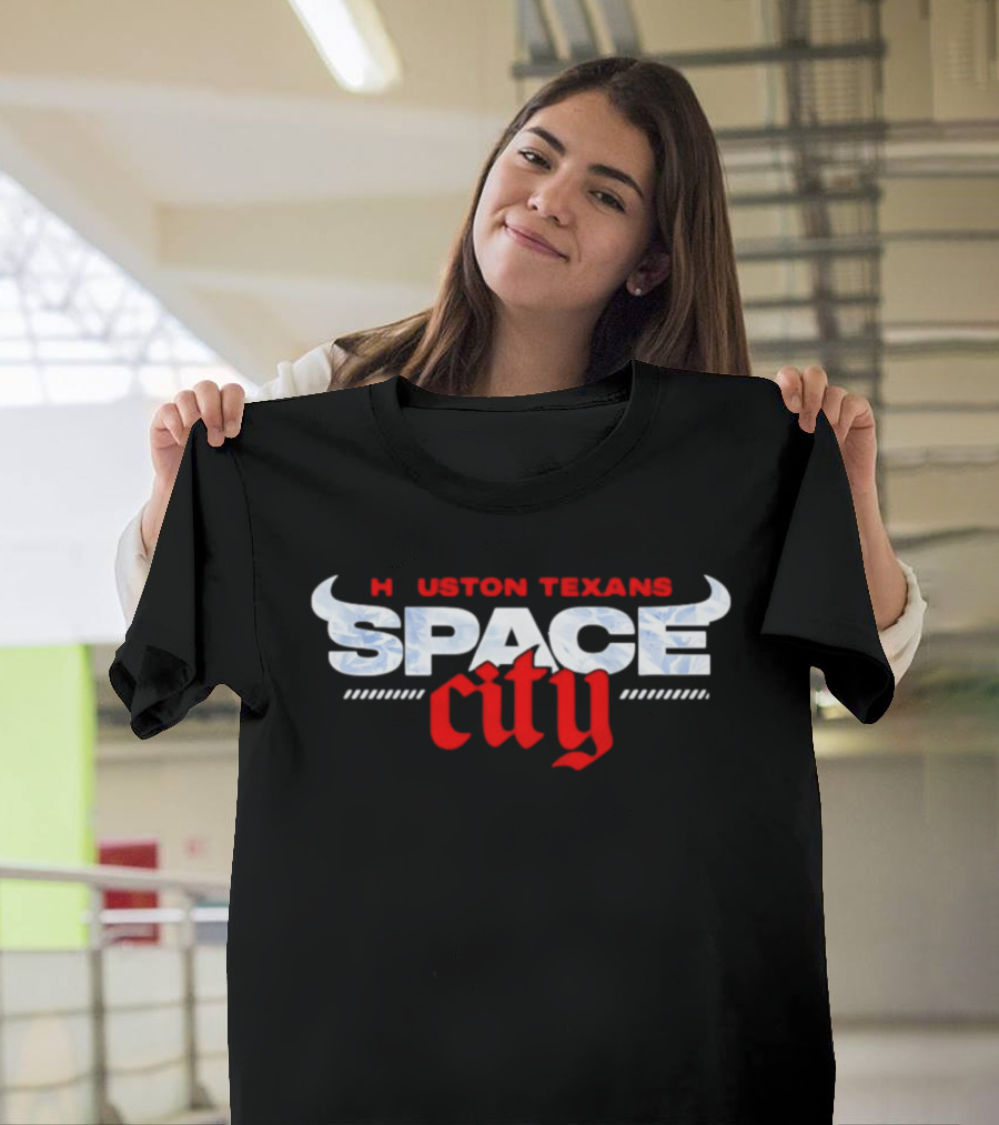 Houston Texans Space City Football T-Shirt