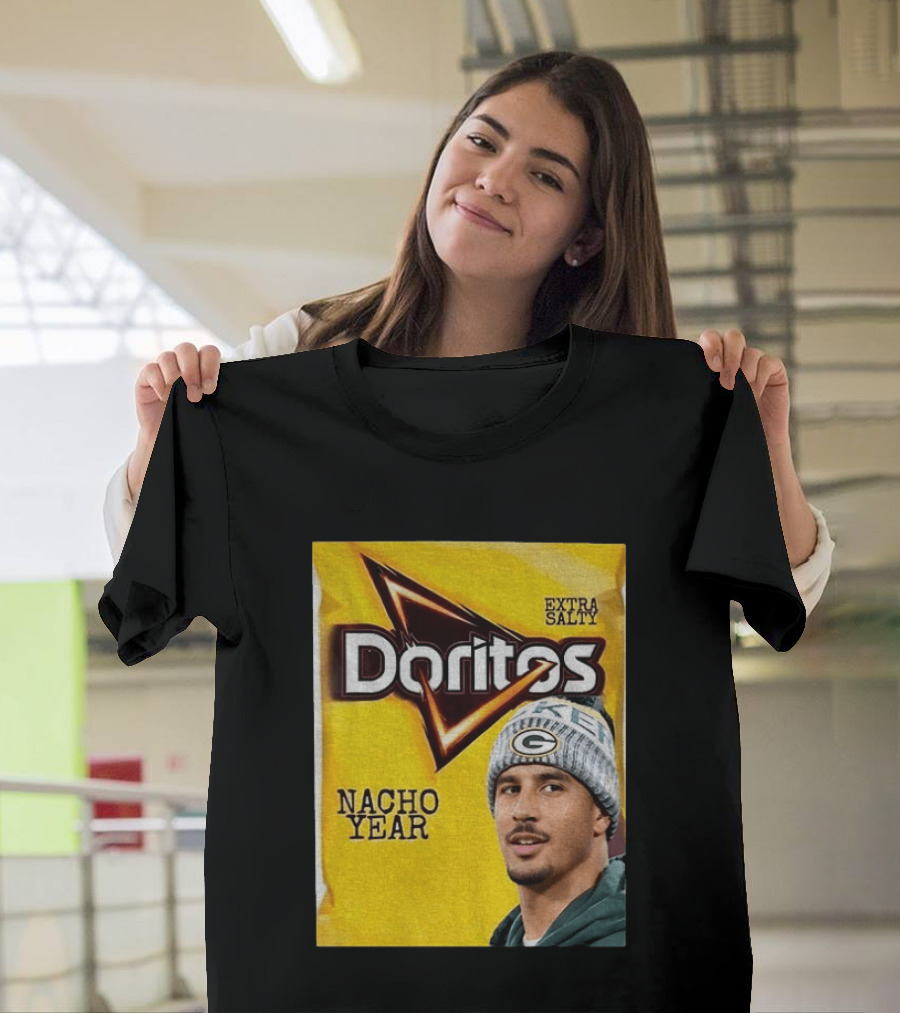 Doritos Nacho Year Extra Salty Green Bay Packers Football Beanie T-Shirt