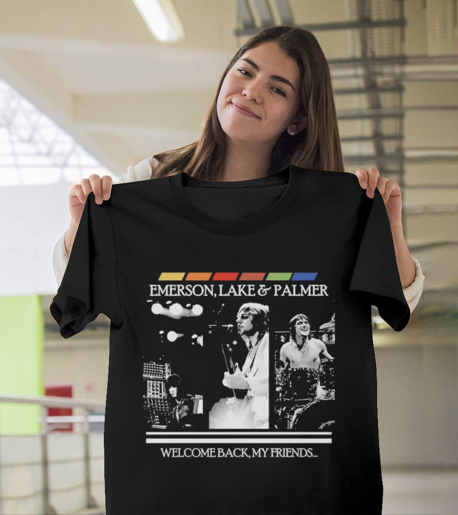Emerson Lake And Palmer Welcome Back My Friends Retro Concert T-Shirt