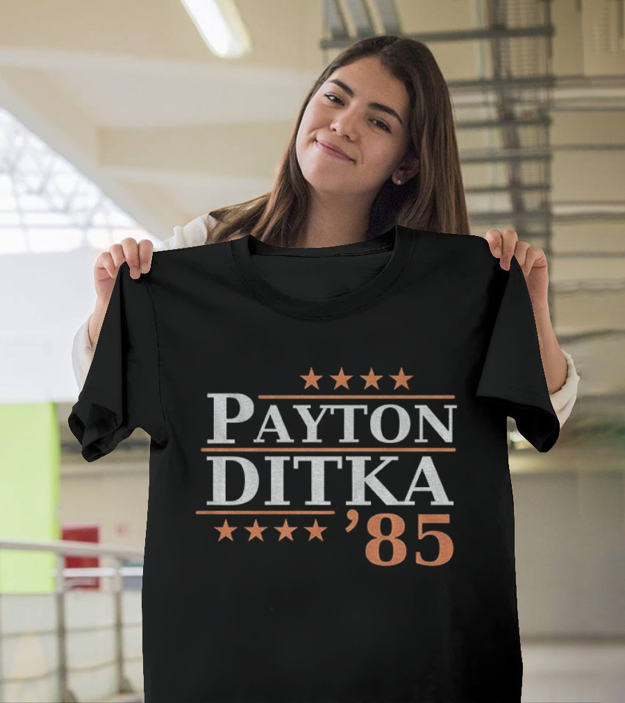Walter Payton Mike Ditka Chicago Bears 1985 Payton Ditka '85 T-Shirt
