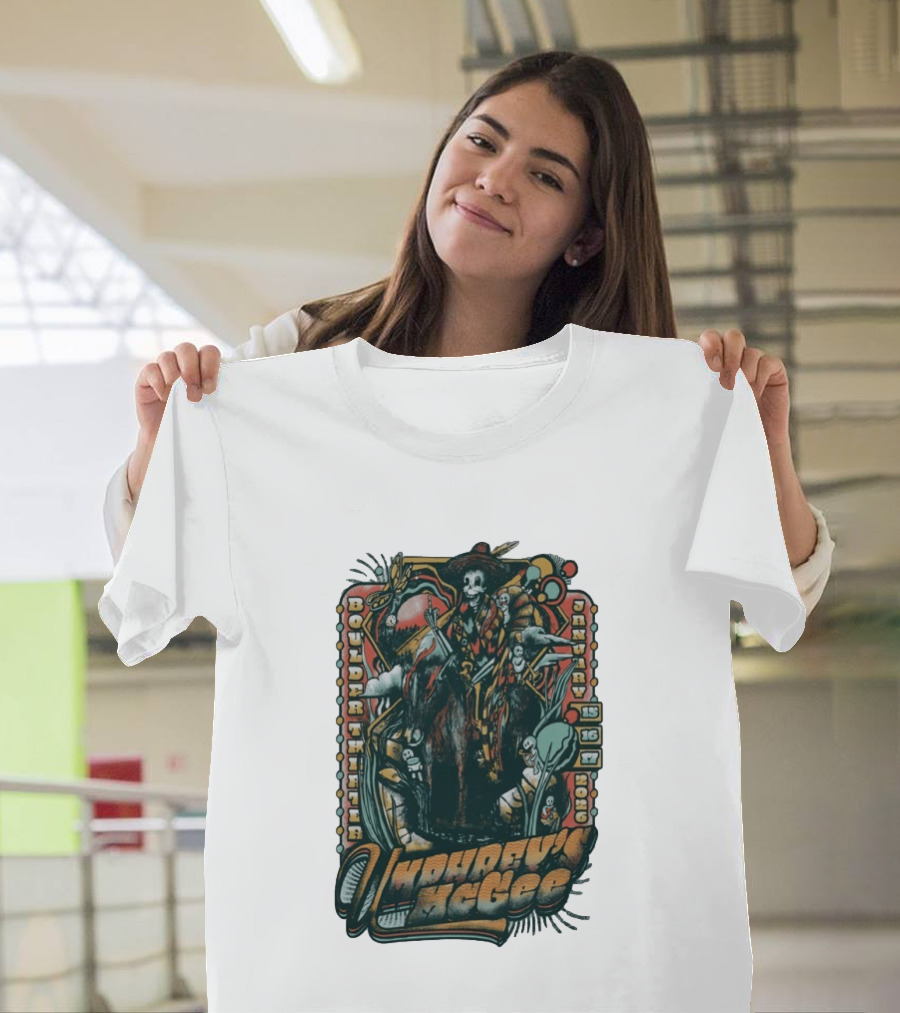 Umphrey's McGee Boulder Theater January 15 16 17 2026 Skeleton T-Shirt