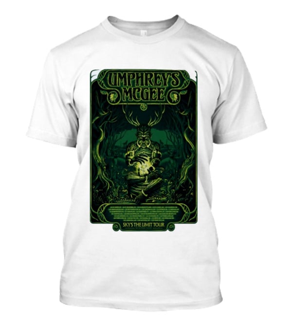 Umphrey's McGee Sky's The Limit Tour Winter 2026 Mystic Forest Concert T-Shirt