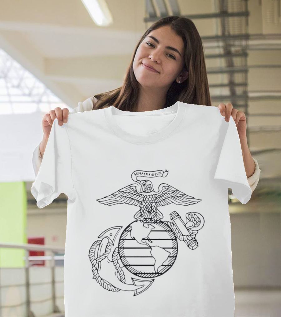 Avatar Jake Sully US Marines Semper Fidelis Eagle Globe And Anchor T-Shirt