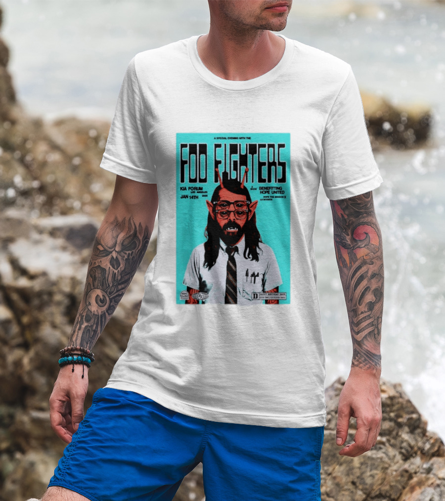 A Special Evening With Foo Fighters Jan 14th 2026 Kia Forum Los Angeles Benefitting Hope United T-Shirt
