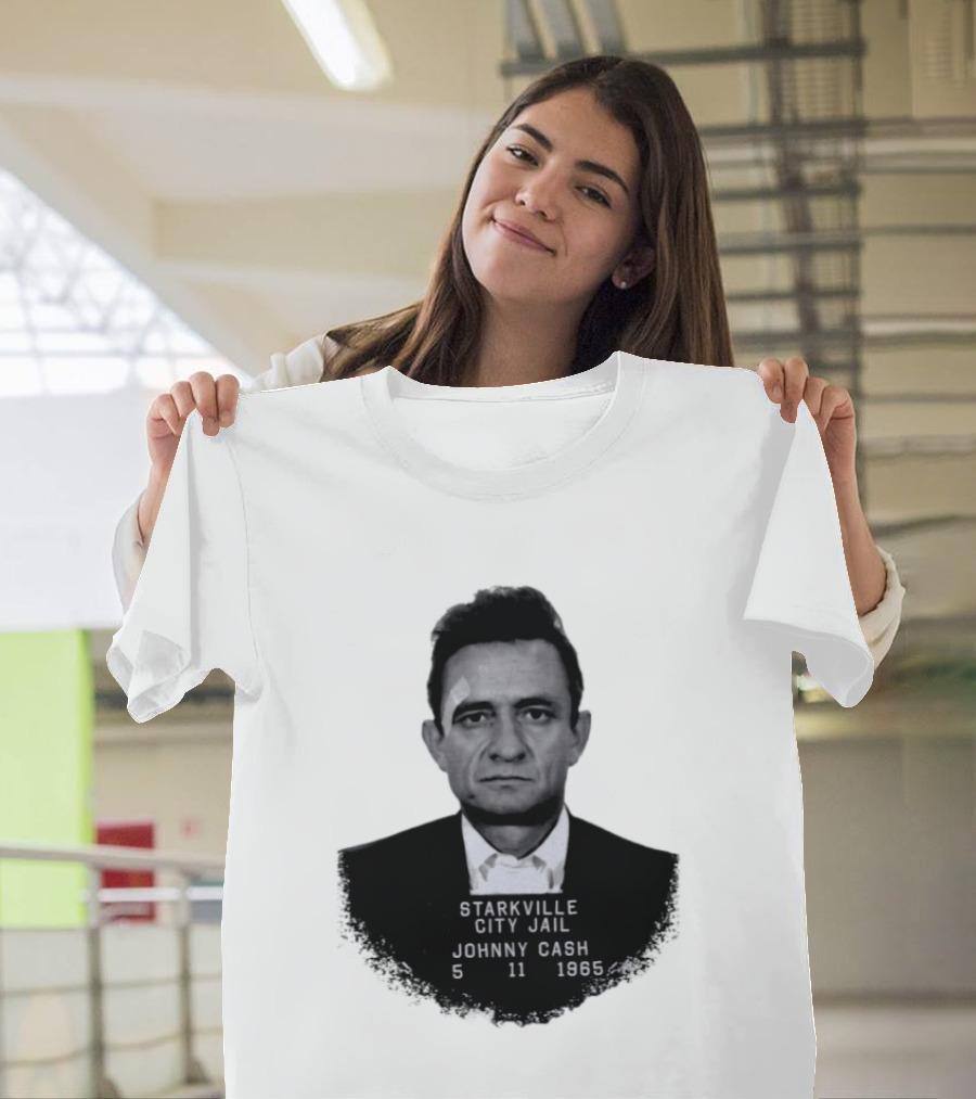 Johnny Cash Starkville City Jail 5 11 1965 T-Shirt