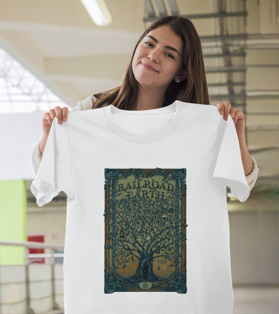 Railroad Earth Northeast Tour Winter 2026 Tree Lanterns And Ornaments T-Shirt