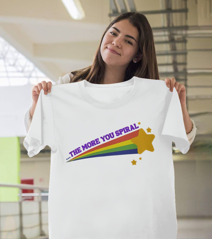 The More You Spiral Star Rainbow T-Shirt