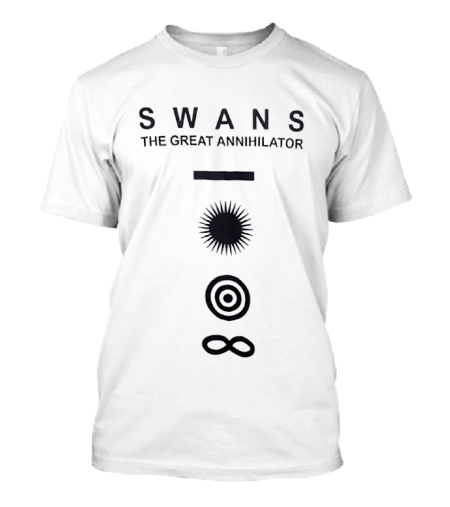 Swans The Great Annihilator Infinite Spiral Sunburst T-Shirt