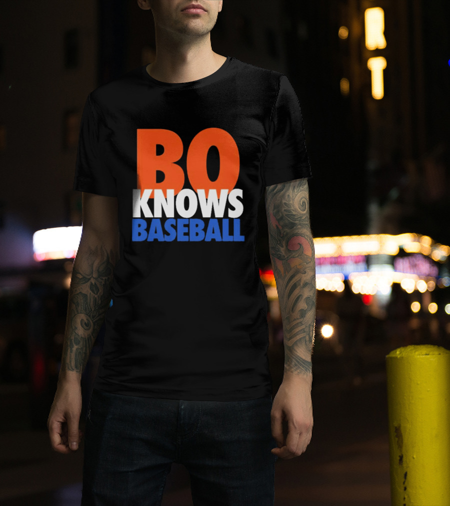 Bo Knows Baseball Retro Sports T-Shirt