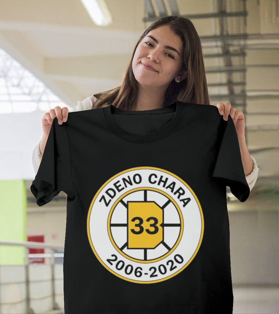 Boston Bruins Zdeno Chára 33 Commemorative 2006 2020 T-Shirt