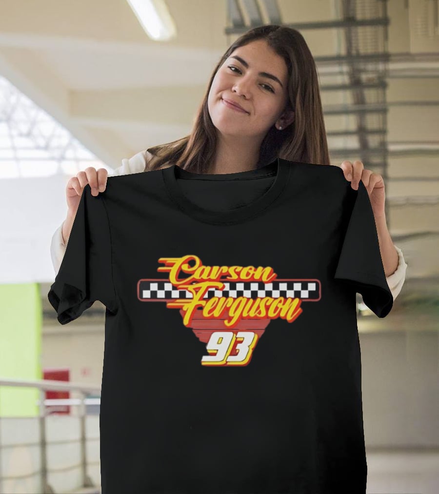 Carson Ferguson 93 Racing Checkered Flag T-Shirt