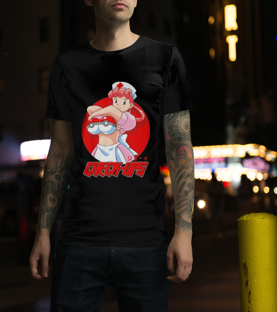 Check Ups Nurse Joy Pokeball Nurse T-Shirt