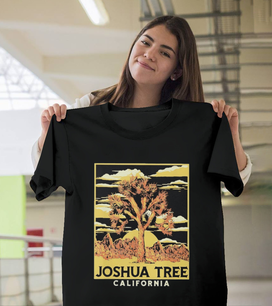 Joshua Tree California Desert Sunset Scenery T-Shirt