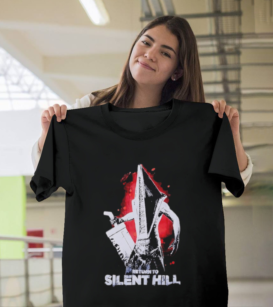 Return To Silent Hill Pyramid Head Iconic Horror T-Shirt