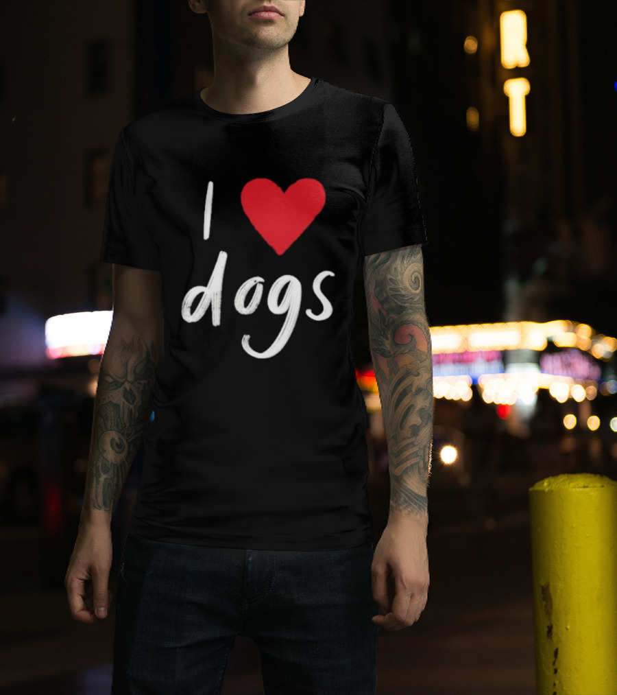 We Rate Dogs I Heart Dogs Love Canine T-Shirt