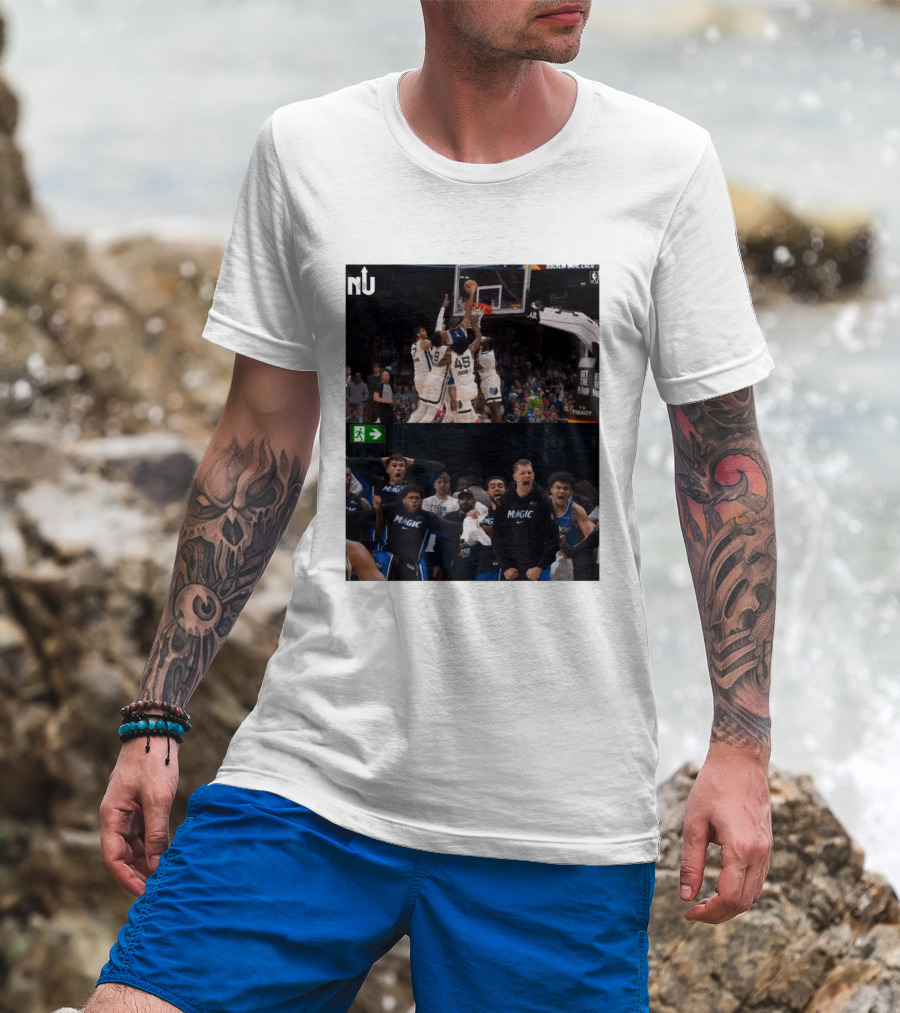 Anthony Black Dunk Against Memphis Grizzlies Magic Reaction T-Shirt