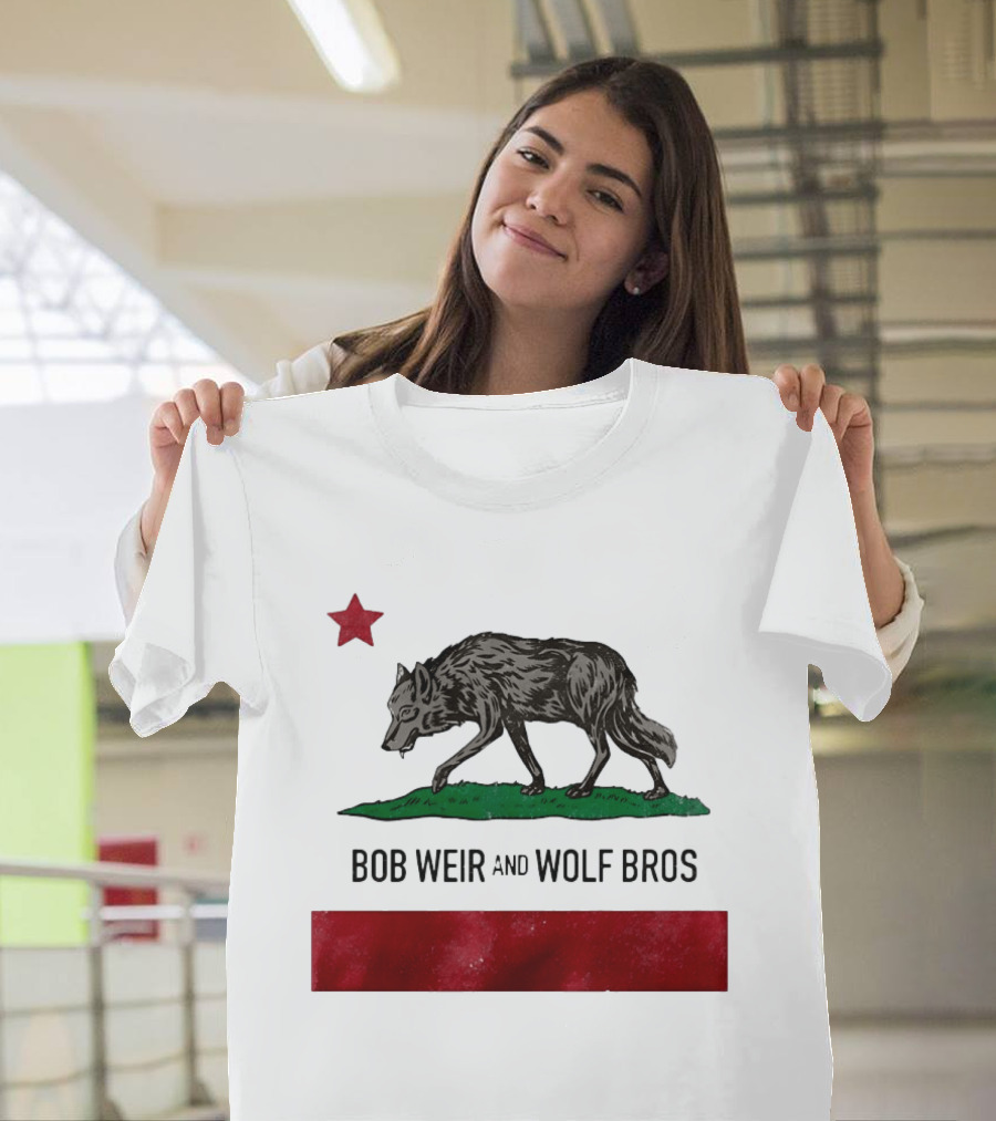 Bob Weir And Wolf Bros California Republic Wolf Star T-Shirt