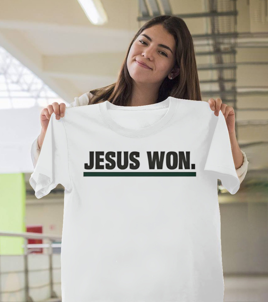 Huntington Foresters Basketball Jesus Won Victory Celebration T-Shirt