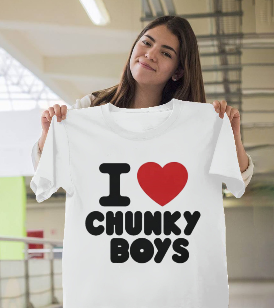 I Love Chunky Boys Heart T-Shirt