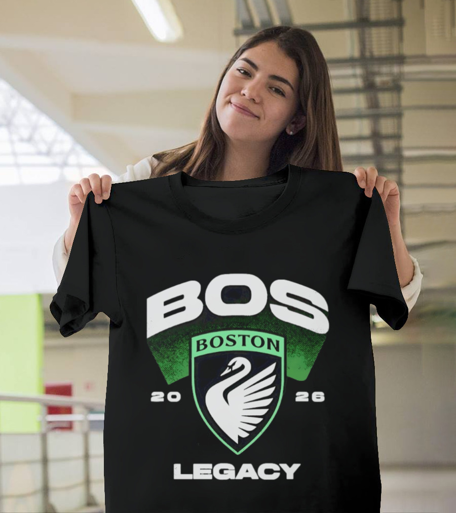 Boston Legacy FC BOS Swan Emblem 2026 T-Shirt