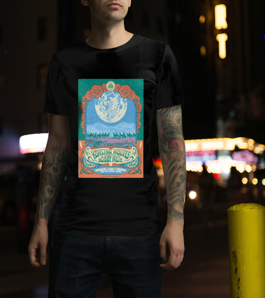 Grahame Lesh And Friends Howling Wolves Tribute To Bobby Weir San Francisco Jan 17 2026 T-Shirt