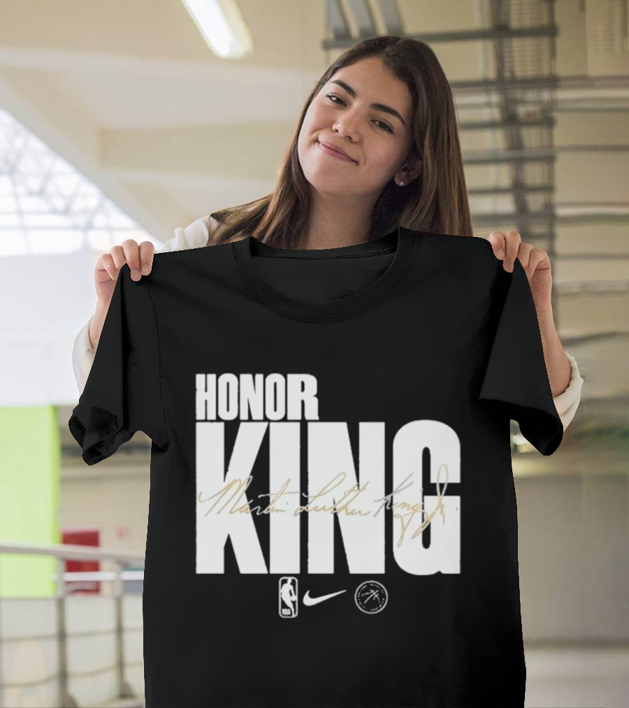 Honor King Martin Luther King Jr NBA Nike Los Angeles Lakers T-Shirt