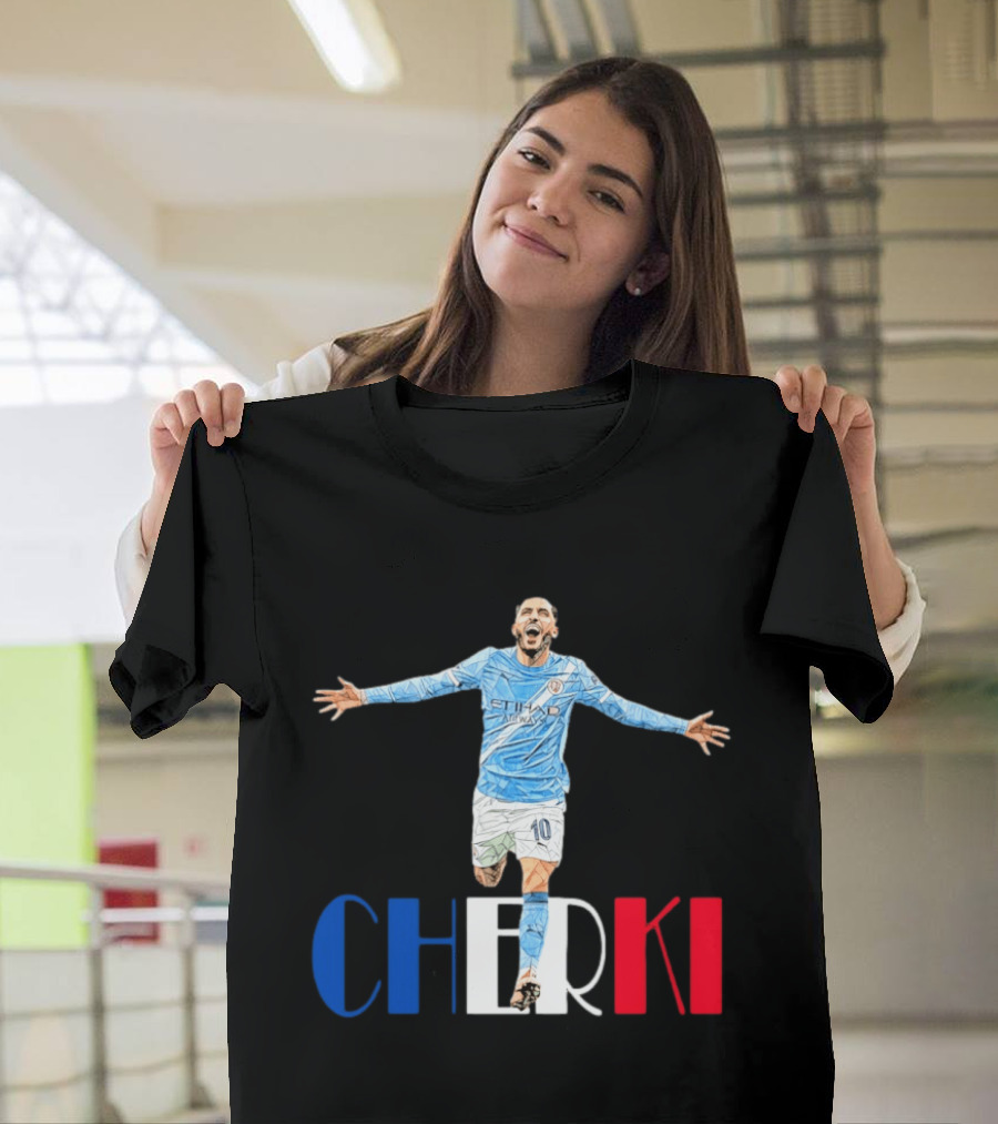 Rayan Cherki 10 Manchester City Etihad Airways T-Shirt