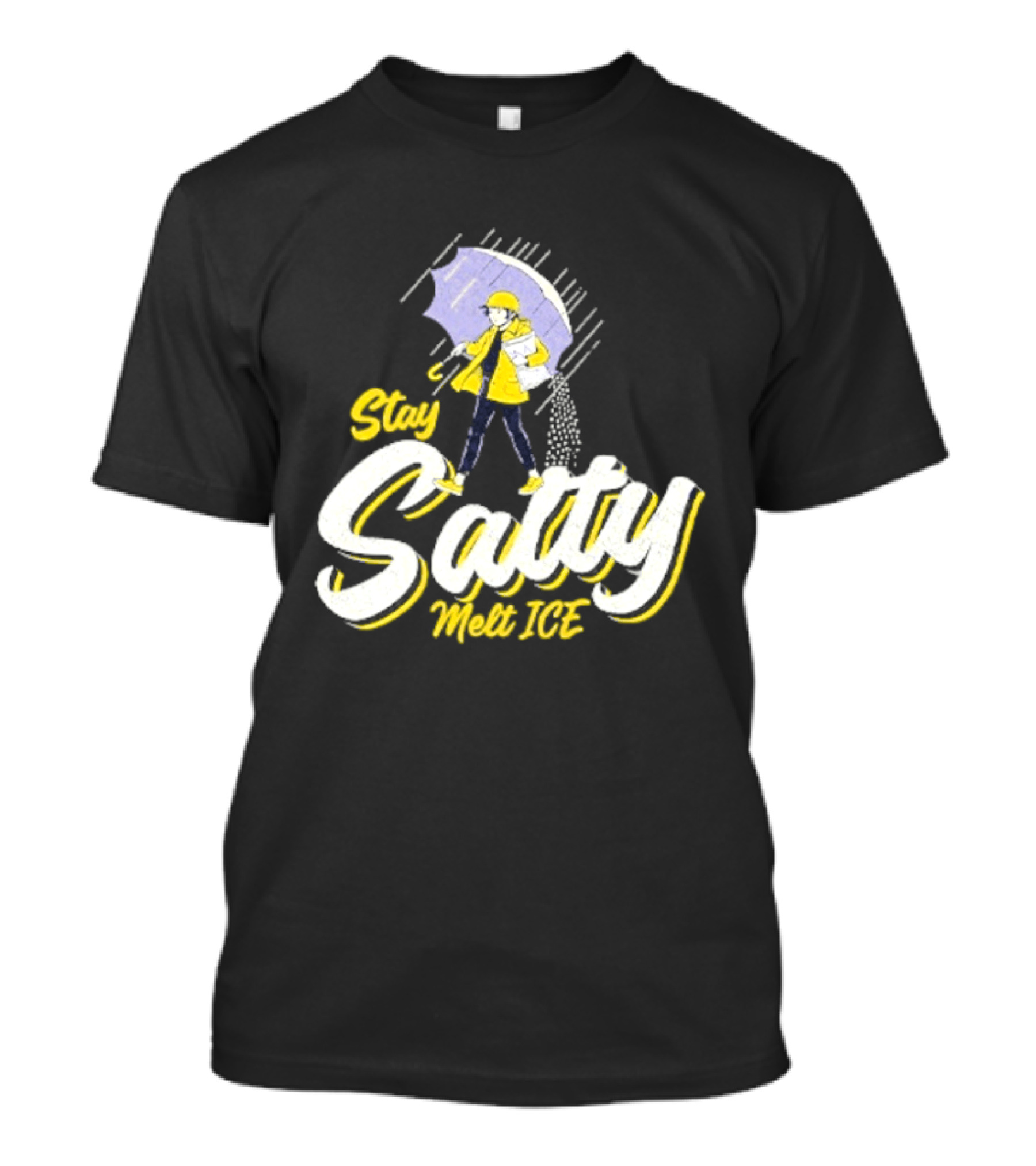 Stay Salty Umbrella Yellow Outfit Melt ICE T-Shirt