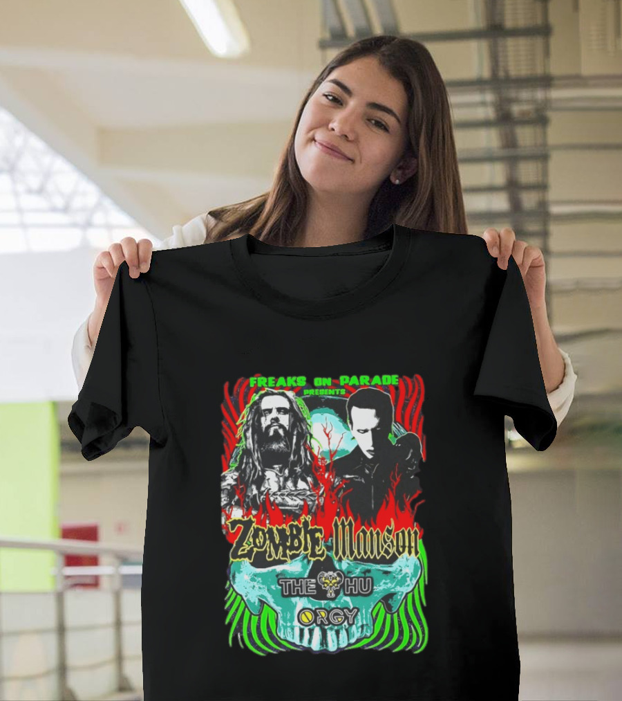 Freaks On Parade Presents Zombie Manson The HU Orgy 2026 Summer Tour T-Shirt