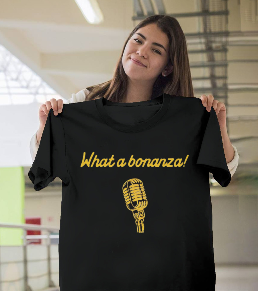What A Bonanza California Golden Bears Microphone T-Shirt