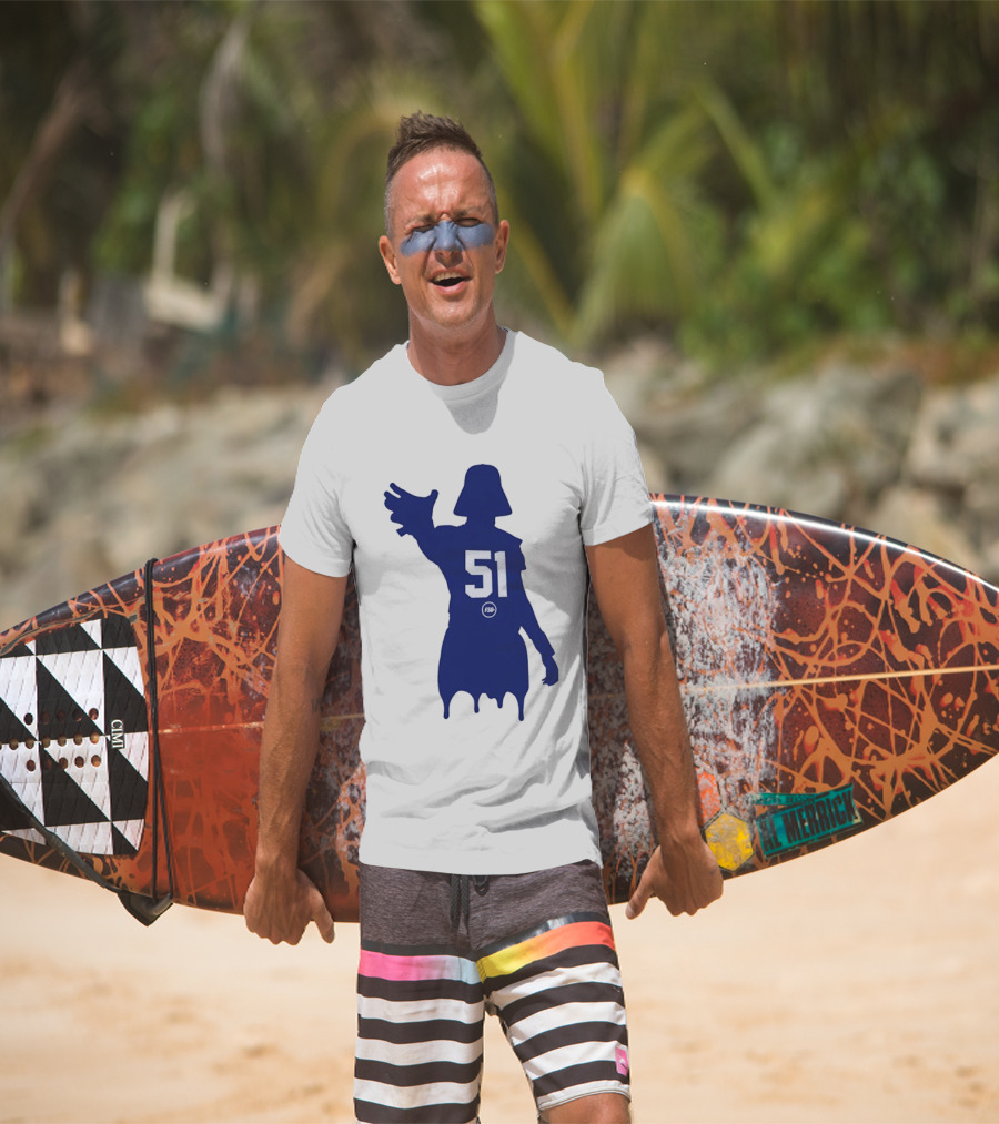 Darth Vader Silhouette Abdul Carter 51 New York Giants Football T-Shirt