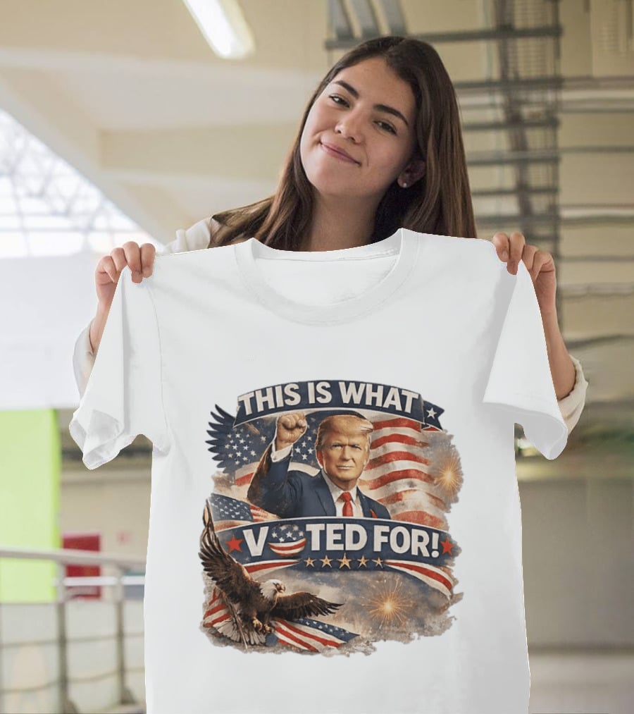 This Is What I Voted For Trump Eagle American Flag T-Shirt