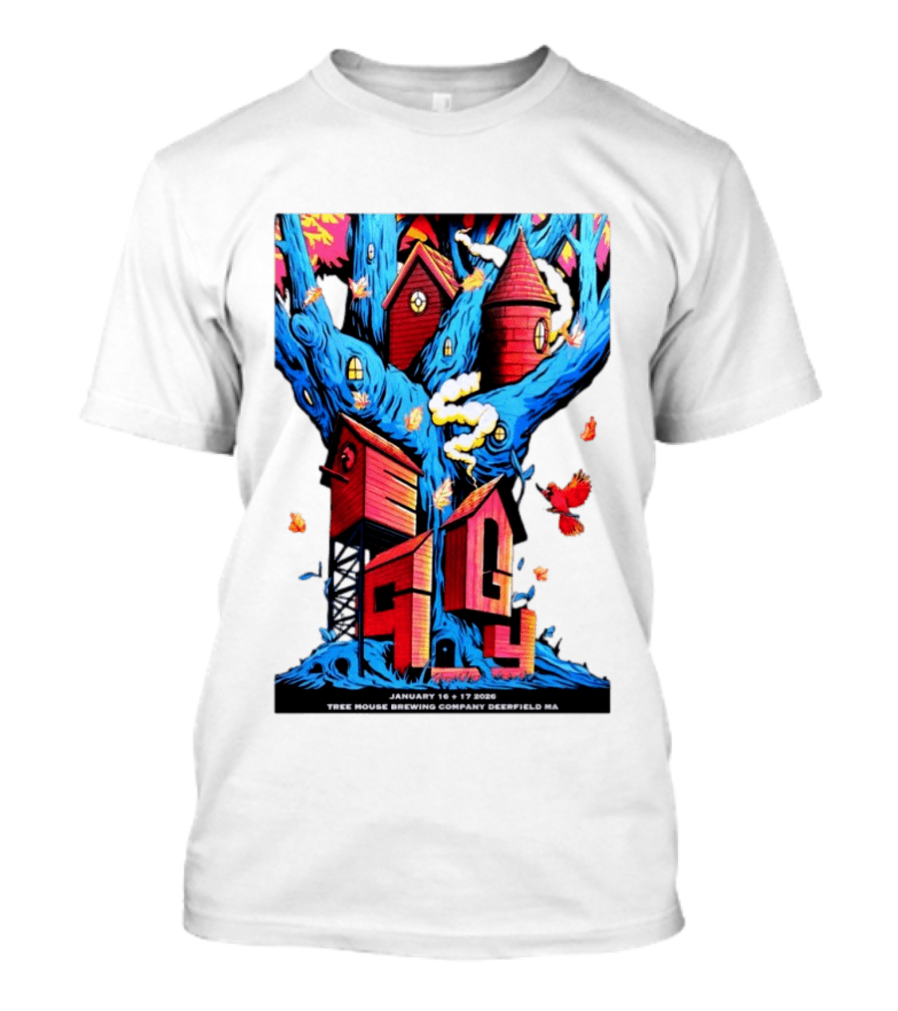 EGGY Tree House Brewing Company January 16 17 2026 Deerfield MA T-Shirt