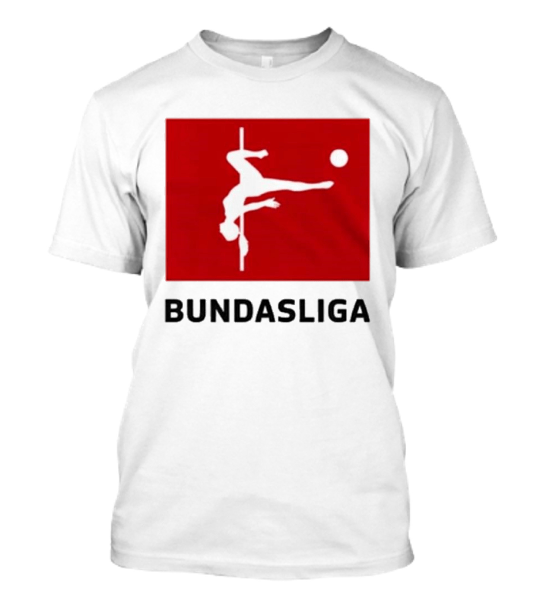 CA$HANOVA BULHAR BUNDASLIGA Parody Soccer Pole Dance Icon Red T-Shirt