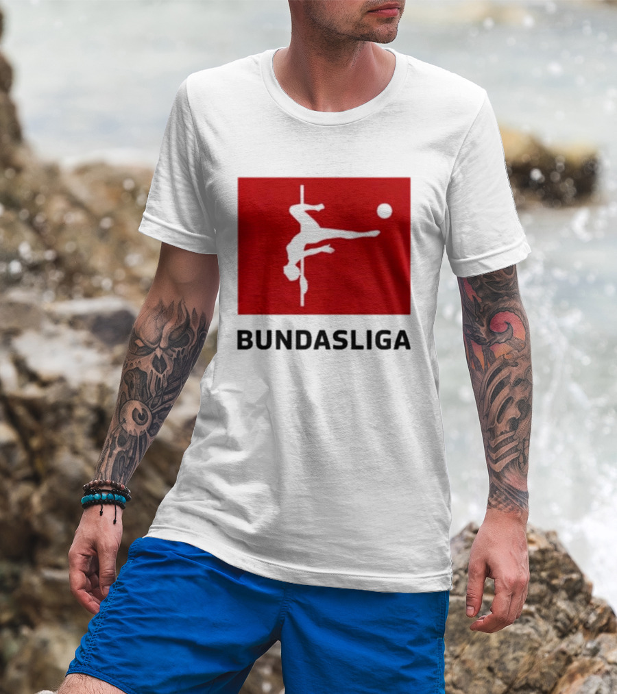 CA$HANOVA BULHAR BUNDASLIGA Parody Soccer Pole Dance Icon Red T-Shirt