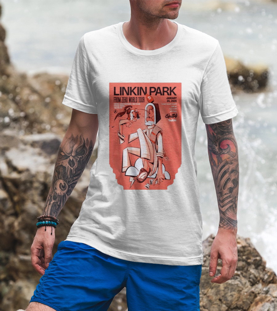 Linkin Park From Zero World Tour Yas Island January 20 2026 T-Shirt