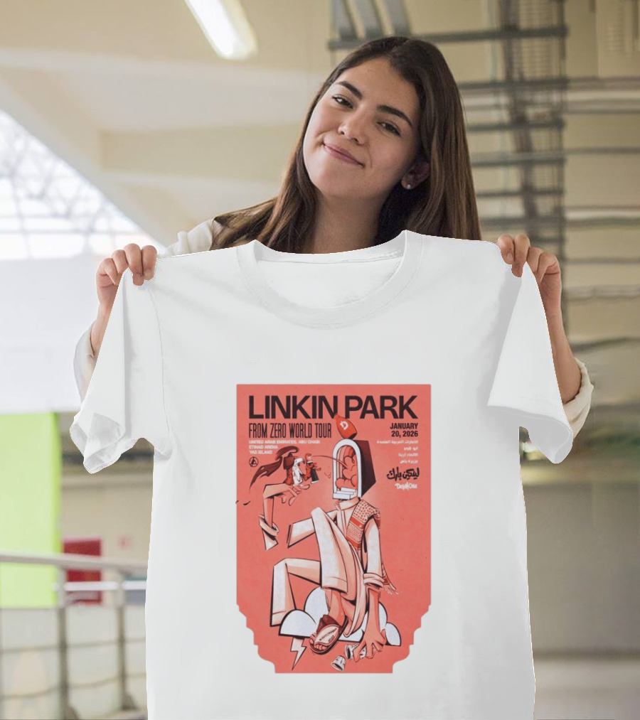Linkin Park From Zero World Tour Yas Island January 20 2026 T-Shirt