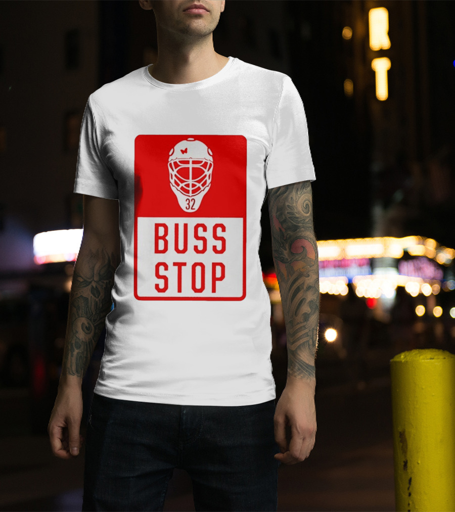 Carolina Hurricanes Buss Stop 32 Mask T-Shirt