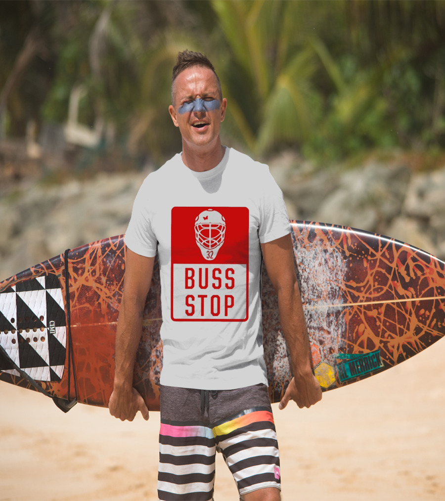 Carolina Hurricanes Buss Stop 32 Mask T-Shirt