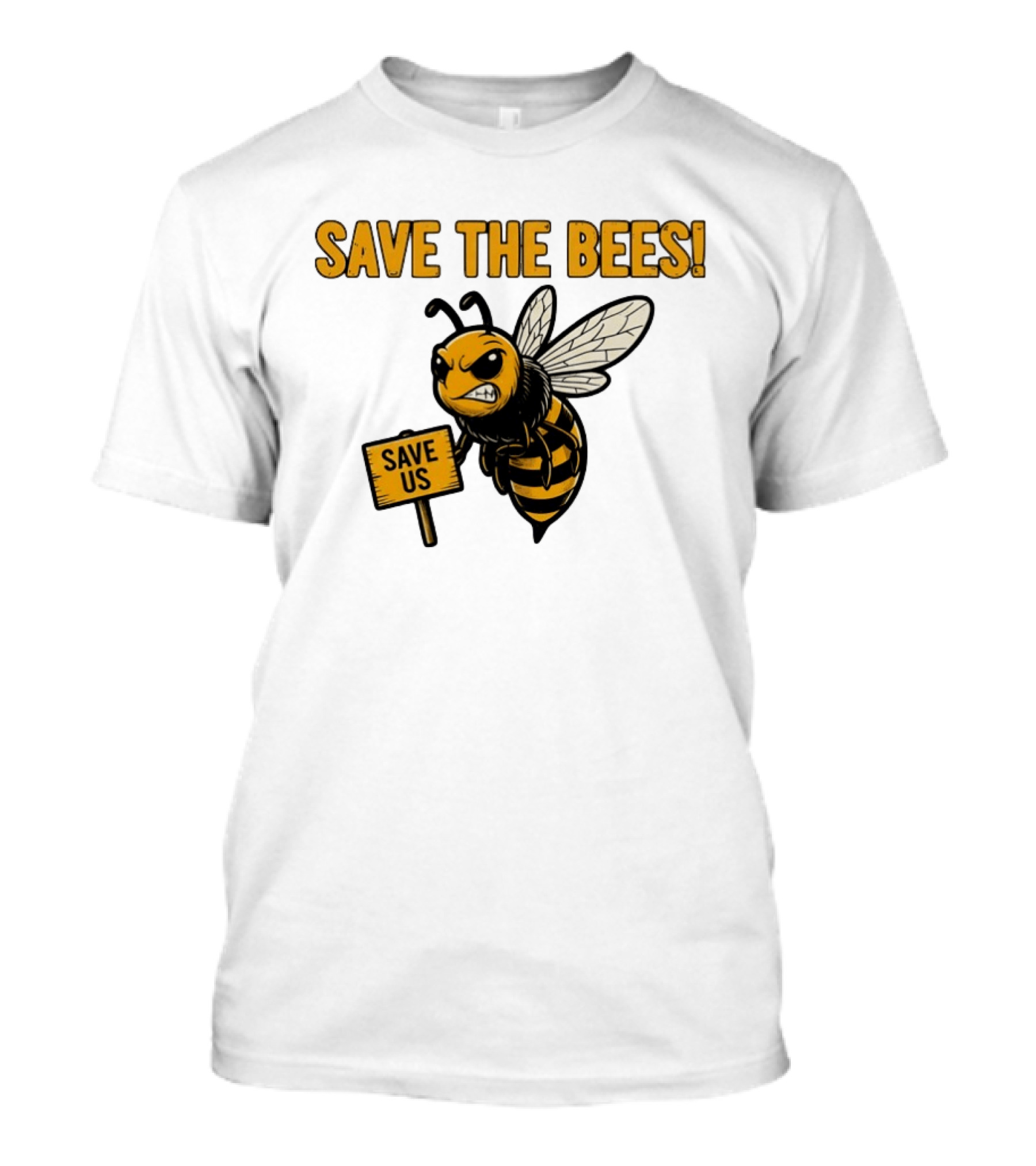 Grumpy Bee Save The Bees Save Us T-Shirt
