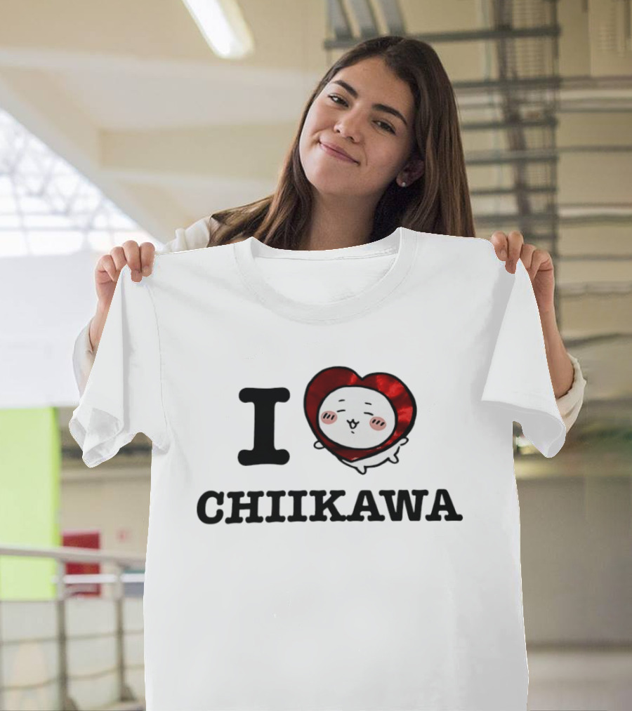 I Love Chiikawa Cute Heart T-Shirt