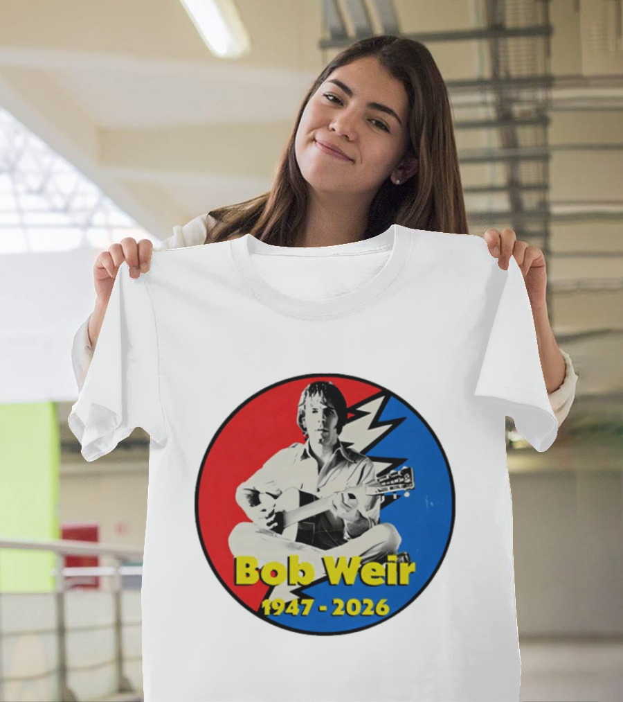 Bob Weir 1947 2026 Grateful Dead Lightning Bolt T-Shirt