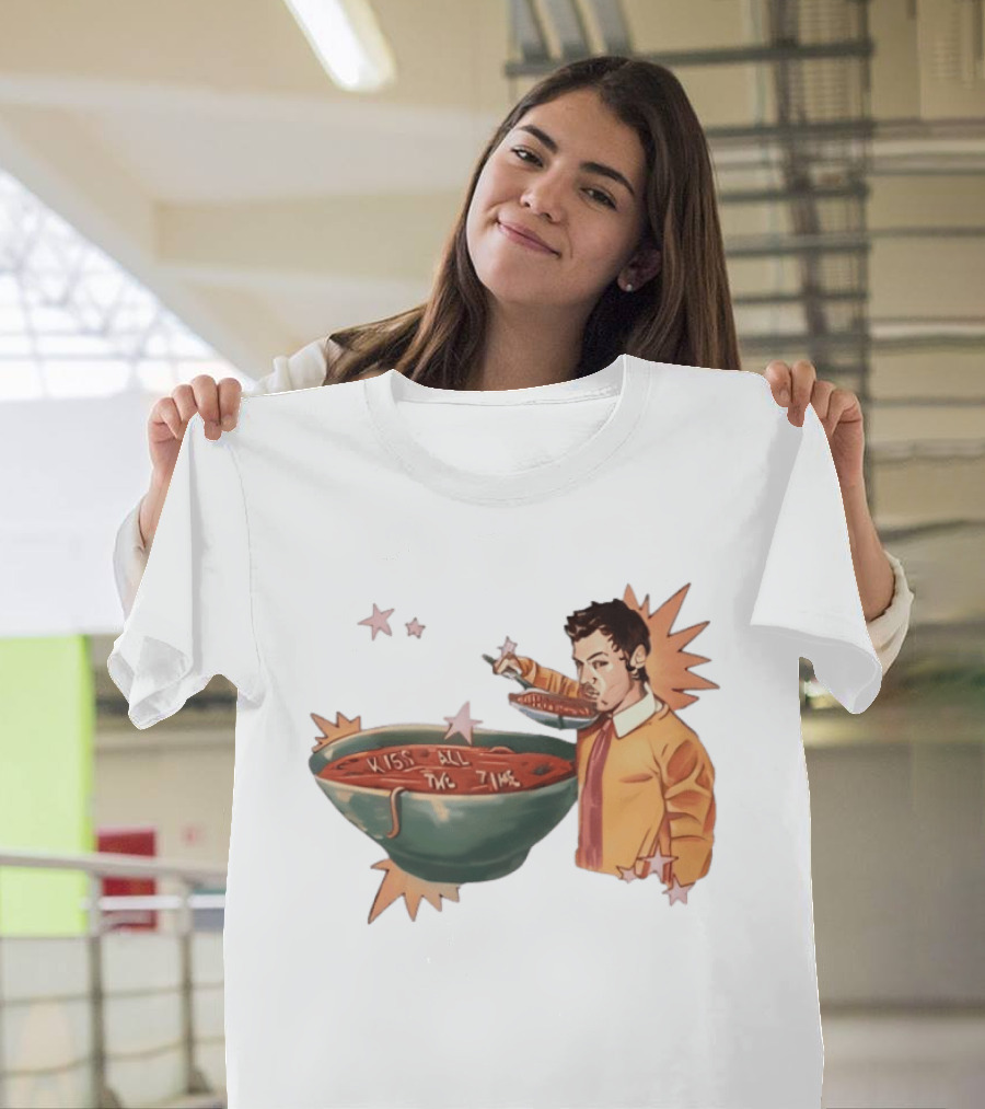 Kiss All The Time Soup Occasionally Stars T-Shirt