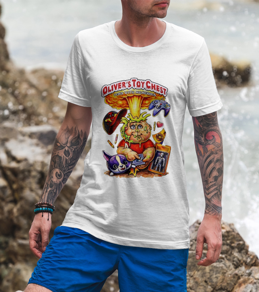 Oliver's Toy Chest Toys With Memories Cartoon Explosion Character Nostalgia T-Shirt