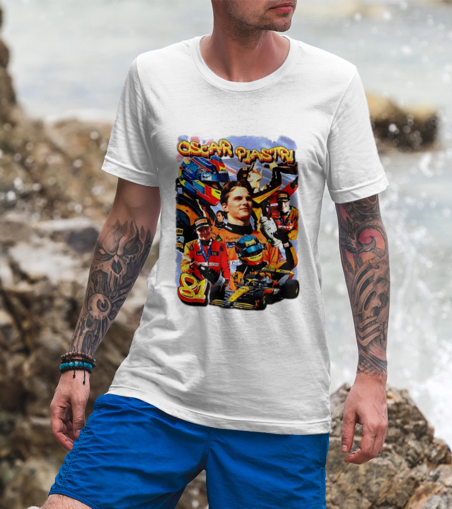 Oscar Piastri Racing Suit Victory Celebration Fan Merchandise T-Shirt