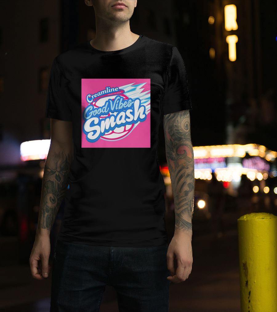 Creamline Good Vibes Smash Creamy Ice Cream Burst T-Shirt