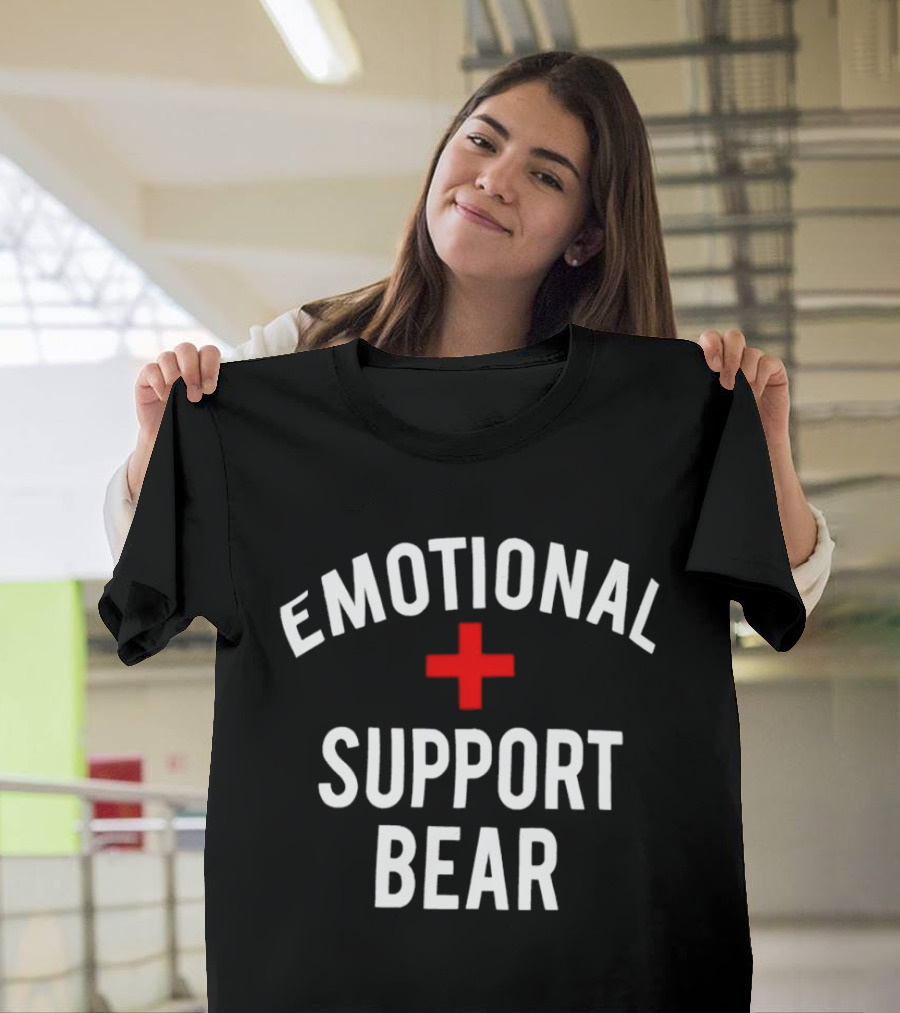 Emotional Support Bear Red Cross T-Shirt
